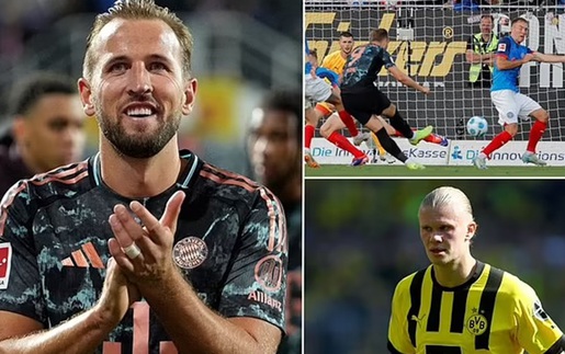 Harry Kane lại lập hat-trick cho Bayern Munich, phá sâu kỷ lục của Erling Haaland tại Bundesliga