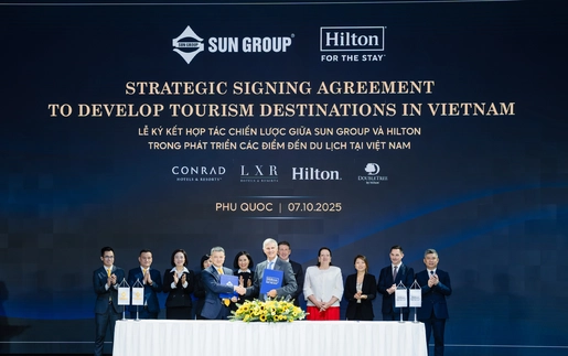 Lãnh đạo cao cấp nhất Tập đoàn Hilton tới Việt Nam, ký kết hợp tác chiến lược với Tập đoàn Sun Group