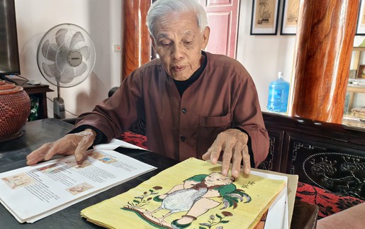 Nghệ nhân Ưu tú Nguyễn Đăng Chế: 80 năm thực hành, truyền dạy Nghề làm tranh dân gian Đông Hồ