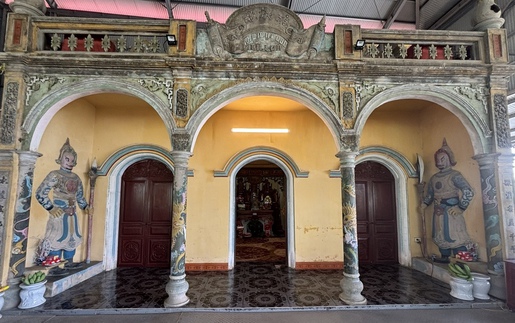 Ngắm vẻ vàng son của di tích hành cung Lỗ Giang thời Trần