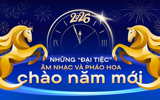 Những "đại tiệc" âm nhạc và pháo hoa chào năm mới 2026