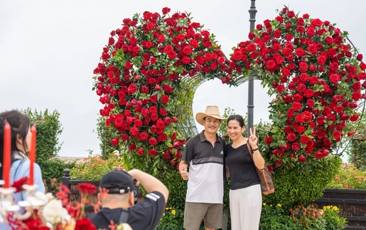 Lạc bước giữa thiên đường hoa hồng tại Sun World Ba Na Hills