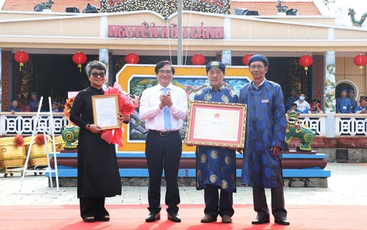 Lễ giỗ Lễ Thành Hầu Nguyễn Hữu Cảnh được công nhận là Di sản văn hóa phi vật thể