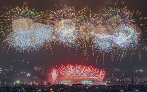 Hà Nội: Tổng duyệt pháo hoa chào mừng Đại hội XIV của Đảng