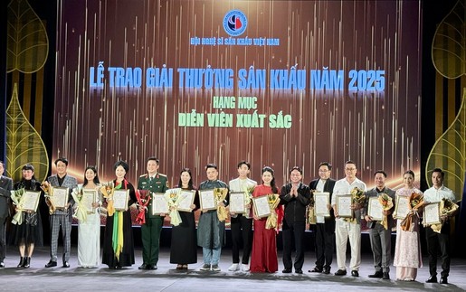 Trao 38 Giải thưởng Sân khấu năm 2025 cho các nghệ sĩ, tác giả, tác phẩm xuất sắc