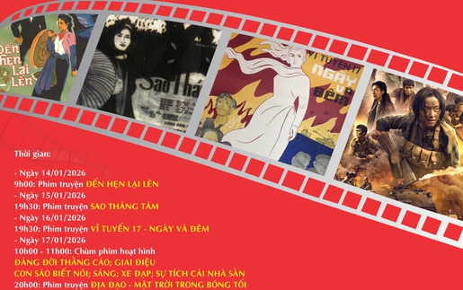 Viện Phim Việt Nam tổ chức chiếu phim miễn phí chào mừng Đại hội XIV của Đảng