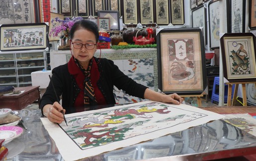 Tết Bính Ngọ cùng tìm hiểu ý nghĩa con ngựa trên tranh dân gian Đông Hồ