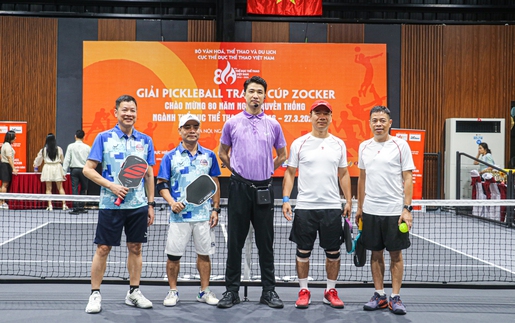 Sôi động giải pickleball kỷ niệm 80 năm Ngày truyền thống ngành Thể dục Thể thao Việt Nam