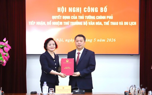 Trao quyết định bổ nhiệm ông Nguyễn Huy Dũng làm Thứ trưởng Bộ Văn hóa, Thể thao và Du lịch