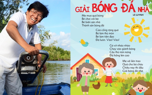 Nhà thơ Lê Luynh và "vẻ đẹp của thơ bóng đá"