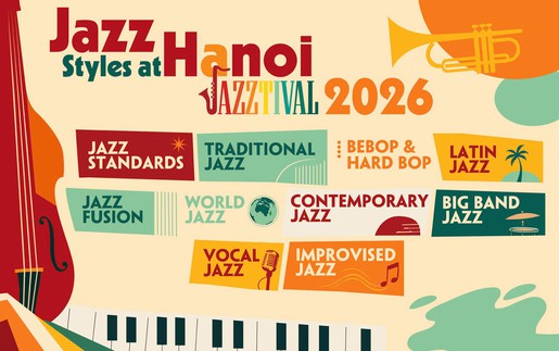 Hanoi Jazztival 2026: Đưa Jazz ra phố, vào bảo tàng và không gian di sản