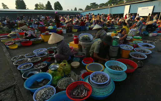 Nét quê ở chợ phường Vị Thanh, Cần Thơ