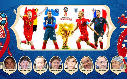 Bàn tròn World Cup 2018: Pháp sẽ vô địch, Anh giành hạng Ba