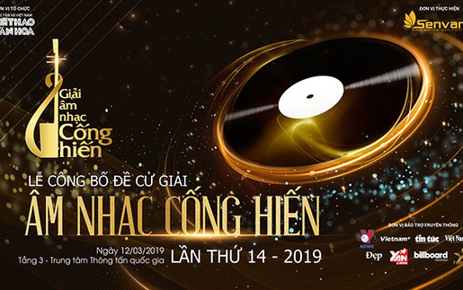 Đồ họa: Danh sách đề cử Giải Âm nhạc Cống hiến lần 14 năm 2019