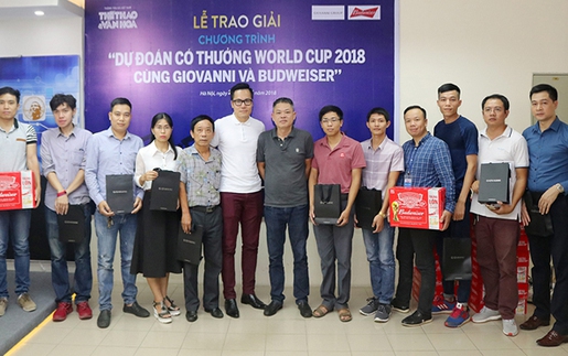 Tưng bừng lễ trao giải thưởng dự đoán World Cup 2018