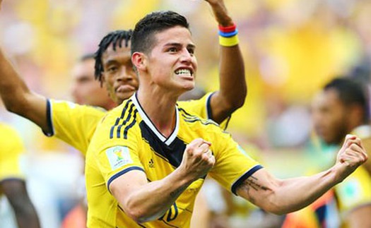 James Rodriguez: 'Khi chơi Play Station, tôi xếp tôi đá sau tiền đạo'