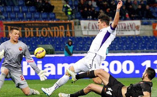 Roma 0-2 Fiorentina: Mario Gomez tiễn Roma khỏi cúp Italy