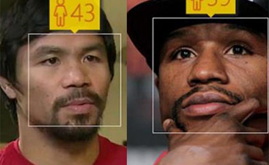 Floyd Mayweather thắng Pacquiao trong trận 'so găng' bằng phần mềm đoán tuổi