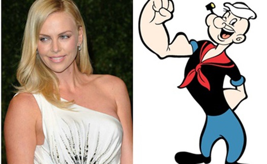 Charlize Theron ví mình cơ bắp cuồn cuộn như thủy thủ Popeye