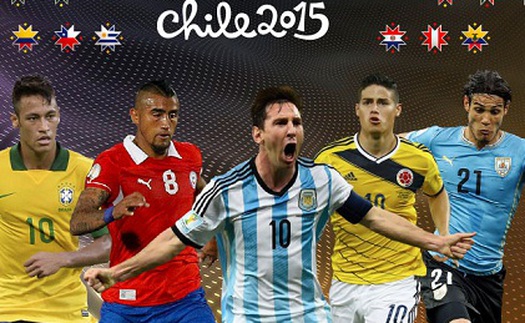 Lịch thi đấu và TRUYỀN HÌNH trực tiếp Copa America 2015