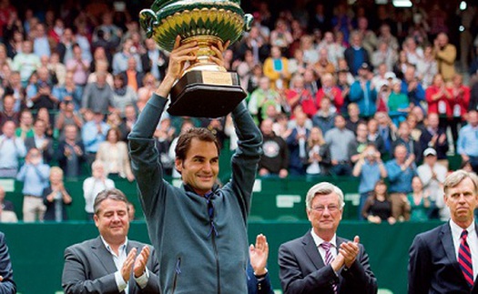 Roger Federer lập kỉ lục 8 lần vô địch Halle Open