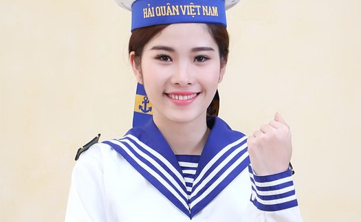 Ngắm hoa khôi Nguyễn Thị Lệ Nam Em: đẹp tinh khôi trong trang phục hải quân