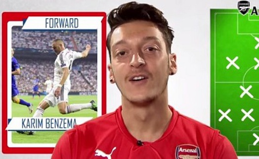 Serge Gnabry có mặt trong đội hình yêu thích của Mesut Oezil