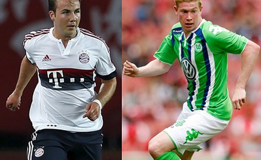 Wolfsburg từ chối đề nghị đổi Goetze lấy De Bruyne của Bayern