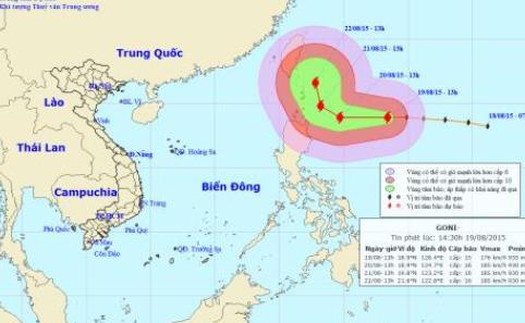 Bão GONI giật trên cấp 17 đe dọa Philippines