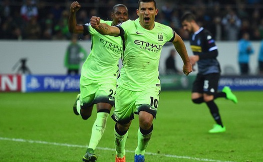 Moenchengladbach 1-2 Man City: Aguero ghi bàn phút cuối, giải cứu Man City