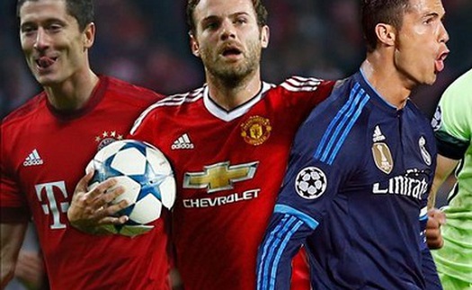 Đội hình xuất sắc nhất Champions League tuần qua: Gọi tên Ronaldo, Mata, Lewandowski. Vắng bóng Messi