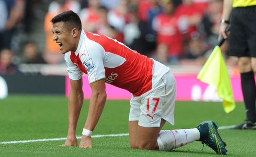 Sanchez chấn thương vẫn lên tuyển, Arsenal lại sống trong sợ hãi