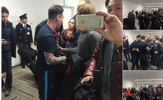 Messi và Mascherano bị 'người nhà' lăng mạ tại sân bay Tokyo