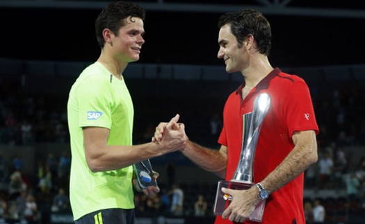 Federer lại đụng Raonic ở chung kết Brisbane International