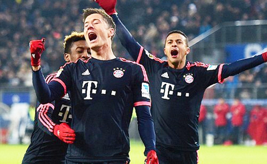 Hamburg 1-2 Bayern: Lewandowski lập cú đúp, Bayern thắng nhọc ở Hamburg