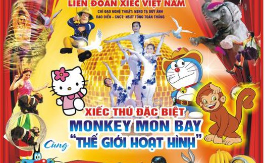 'Khỉ Mon bay cùng thế giới hoạt hình’ chào năm mới