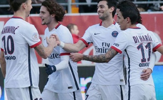 Thắng Troyes 9-0, PSG vô địch sớm nhất trong lịch sử Ligue 1