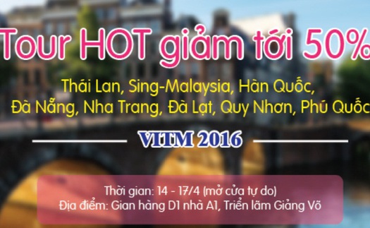 Săn tour giá rẻ – cả năm vi vu với Vietnamtourism-Hanoi tại VITM 2016