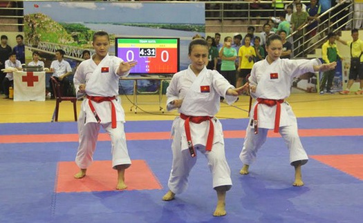 Việt Nam nhất toàn đoàn giải karatedo Việt Nam mở rộng 2016