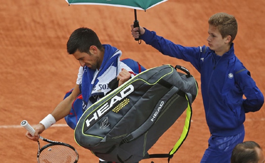 Roland Garros khủng hoảng lịch đấu vì mưa lớn