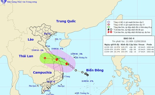 Tin mới nhất: Sáng mai, bão số 4 đổ bộ vào Trung Trung Bộ