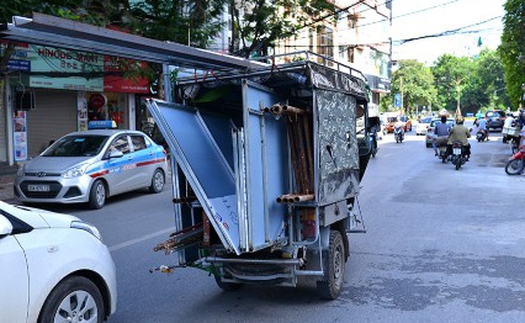 Hoảng hồn xe ba gác 'tử thần' vẫn chạy trên đường