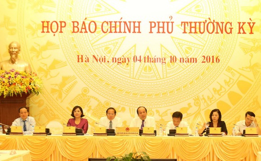 Họp báo Chính phủ: giải đáp hàng loạt vấn đề 'nóng'