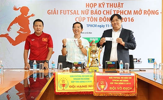 Giải futsal nữ Báo chí TP.HCM mở rộng 2016: Thêm sân chơi cho chị em làng báo