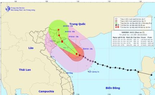 Cập nhật tin thời tiết chiều - tối 18/10: Vịnh Bắc Bộ biển động dữ dội, sóng cao 3-5m