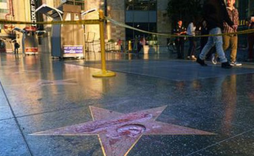 Bắt người phá ngôi sao của Donald Trump trên Đại lộ Danh tiếng Hollywood