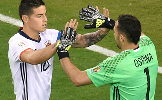 Ospina giúp James Rodriguez... lấy vợ