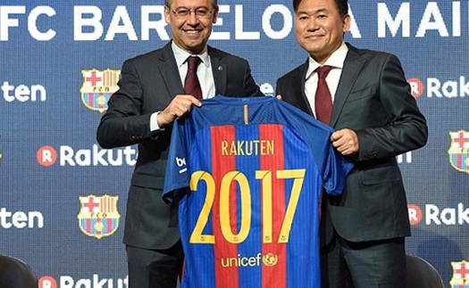 Barcelona ký hợp đồng tài trợ áo đấu khủng với tập đoàn Nhật Bản