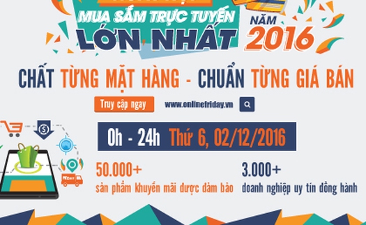 Chờ ngày Online Friday 2/12 để 'săn' hàng giá rẻ