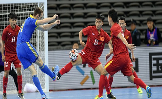 Tuyển futsal Việt Nam thua đội hạng 8 thế giới